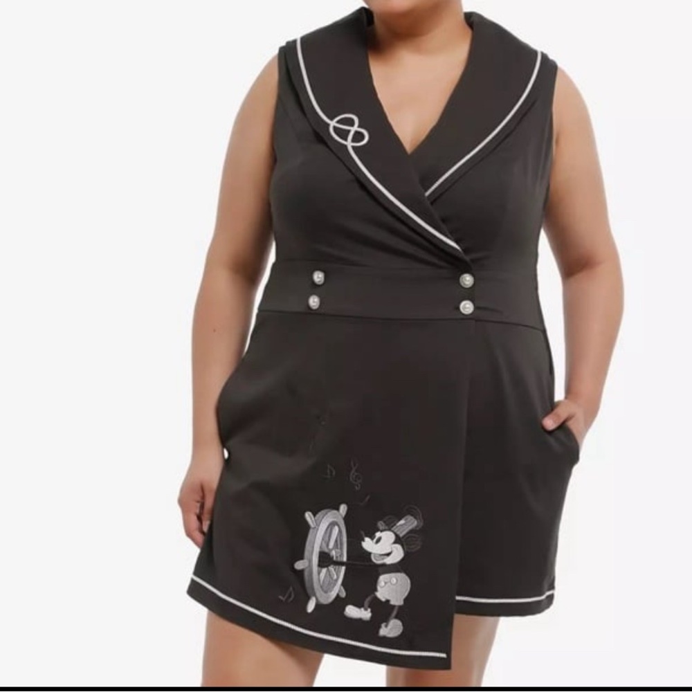 Her Universe Steamboat Willie Sailor Romper Mickey Mouse Disney